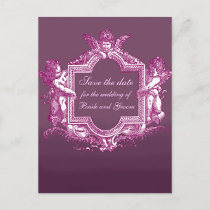 Carte Postale Faire-part Georgiana (Prune) Sauvegarder la date