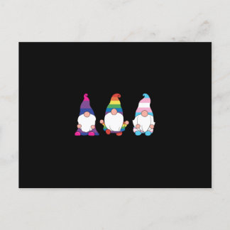 Carte Postale Faire-part Gnome LGBTQ Bisexual Transexuel Ally