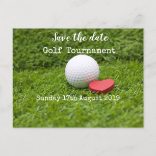 Carte Postale Faire-part Golf Save the date Tournoi de golf  Annonce 
