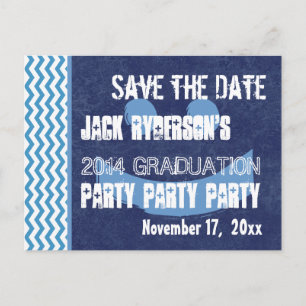 Carte Postale Faire-part Graduation Enregistrer la date N'importe quelle an