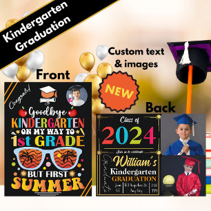 Carte Postale Faire-part Graduation personnalisée en maternelle à la 1ère a