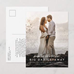 Carte Postale Faire-part Grand jour de destination mariage de destination s