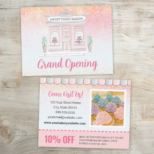 Carte Postale Faire-part Grand Ouverture Boulangerie Café Parties scintilla