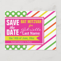 Grandes bandes et Bat mitzvah Pois