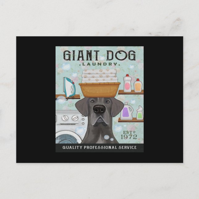 Carte Postale Faire-part Great Dane Dog Launch Company (Devant)