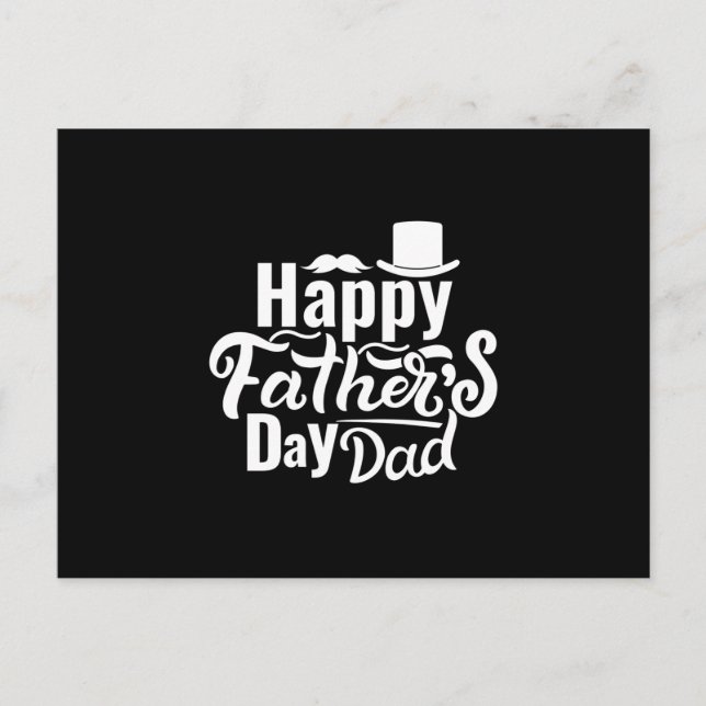 Carte Postale Faire-part Happy Fathers Day Dad Gift For Daddy (Devant)