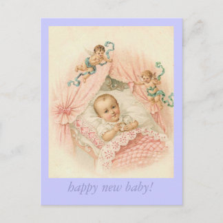 Carte Postale Faire-part heureux nouveau bébé!