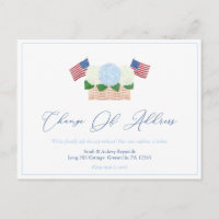 Hydrangeas d'été Drapeaux USA Changement d'adresse