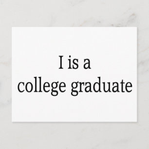 Carte Postale Faire-part I est un diplômé d'université
