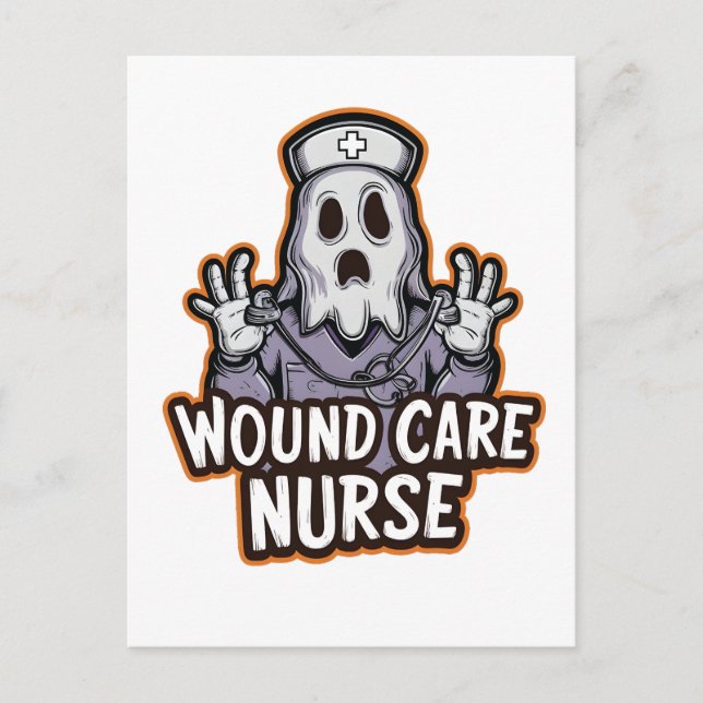 Carte Postale Faire-part Infirmière de soins de santé Ghoul Infirmière fant (Devant)