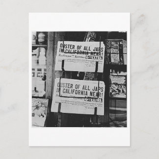 Carte Postale Faire-part Internement japonais - Journaux