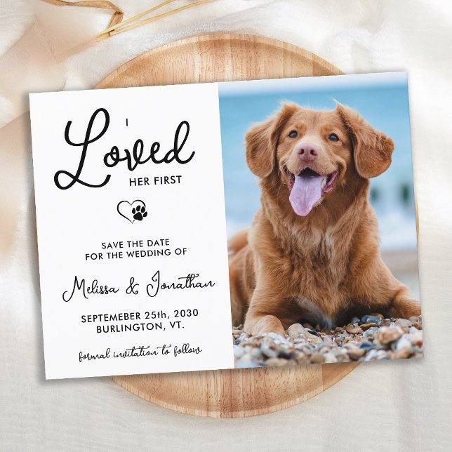 Carte Postale Faire-part J'Aimais Son Premier Mariage Photo Personnalisé Po (Créateur téléchargé)