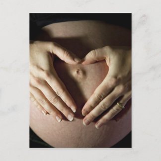 Carte Postale Faire-part J'aime mon ventre rond