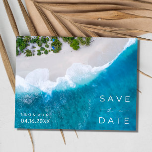 Carte Postale Faire-part Jamaïque Beach Destination Wedding Enregistrer la 