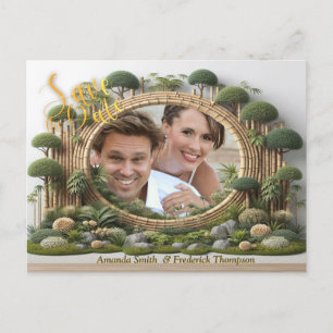 Carte Postale Faire-part Jardins et bâtiments écologiques en Harmonie