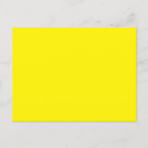 Carte Postale Faire-part Jaune vif #FFF3000, Jaune banane