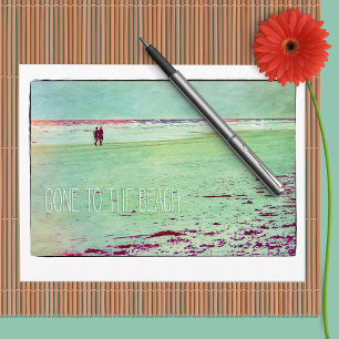 Carte Postale Faire-part Je suis allé à la plage ! Changement d'adresse Car
