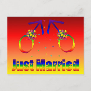 Carte Postale Faire-part Jeunes mariés homosexuels