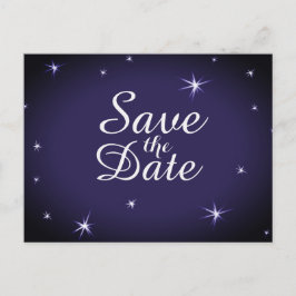 Carte Postale Faire-part Jolie Étoile Brillante Sauvegarder la Date Étoiles