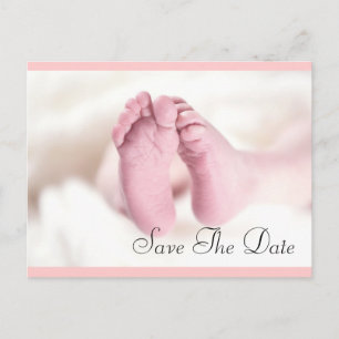 Carte Postale Faire-part Jolis Pieds de Bébé