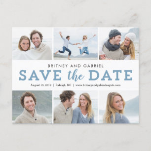 Carte Postale Faire-part Joyeux couple de couleurs modifiables Enregistrer 