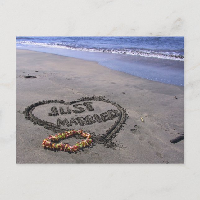 Carte Postale Faire-part Juste marié (Devant)