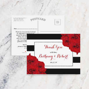 Carte Postale Faire-part La collection de mariage chic moderne luxe - Roses