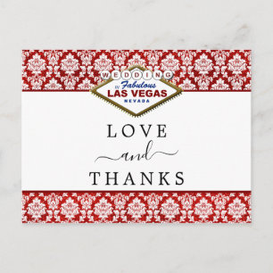 Carte Postale Faire-part La collection de mariages The Glitter Damask Las V