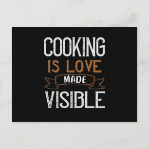 Carte Postale Faire-part La cuisine Est Amoureuse Et Visible