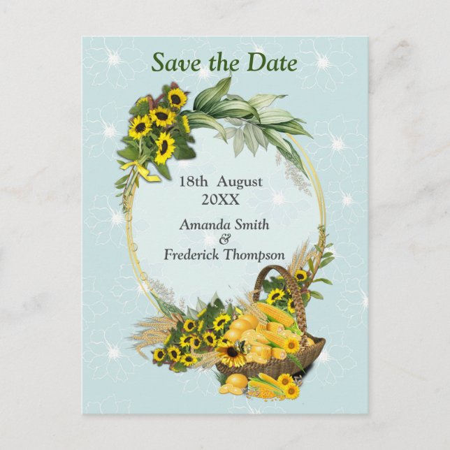 Carte Postale Faire-part La Fête de Jardin (Devant)