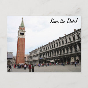 Carte Postale Faire-part La place Saint-Marc à Venise, Italie