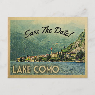 Carte Postale Faire-part Lac De Côme Économisez La Date Menaggio Italie