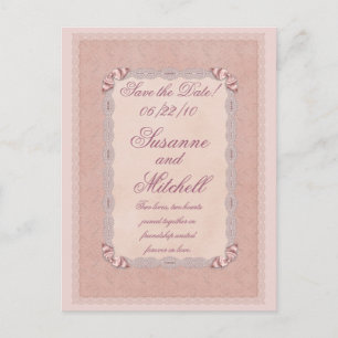 Carte Postale Faire-part Lace Elegance