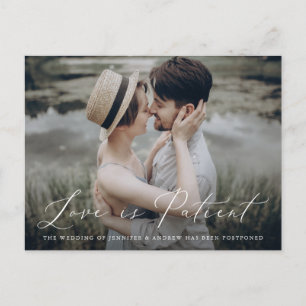 Carte Postale Faire-part L'amour du langage Delicate est le patient