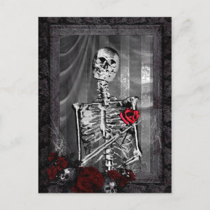 Carte Postale Faire-part L'Amour Est L'Annouement Du Mariage Gothique Étern