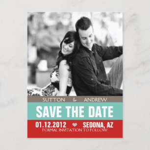 Carte Postale Faire-part L'annonce de mariage des Sutton