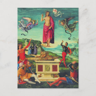 Carte Postale Faire-part L'art de Raphaël Résurrection de Jésus-Christ