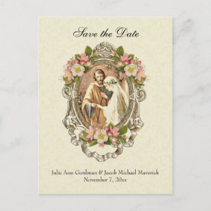 Carte Postale Faire-part L'catholique traditionnel SAVE LE Mariage DE LA DA