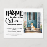 le chat a déménagé ! annonce de nouvelle adresse