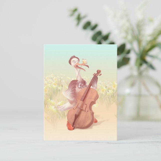 Carte Postale Faire-part Le grand artiste du printemps (Debout devant)