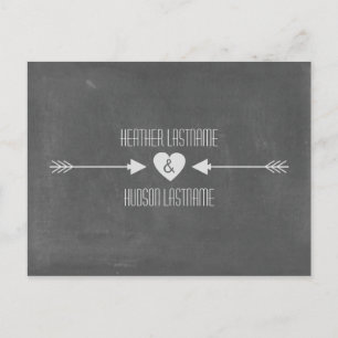 Carte Postale Faire-part Les flèches inspirées par tableau font gagner la
