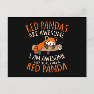 Carte Postale Faire-part Les pandas roux sont adorables animaux de compagni