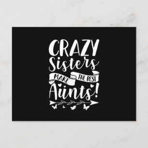 Carte Postale Faire-part Les Soeurs Folles Font Les Meilleurs Tantes