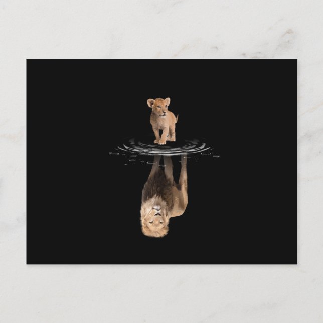 Carte Postale Faire-part Lion Life Lion Love King Lion (Devant)