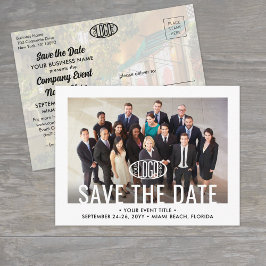 Carte Postale Faire-part Logo de la société d'événementiel d'entreprise & P