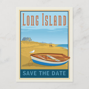 Carte Postale Faire-part Long Island, New York   Sauvegarder la date