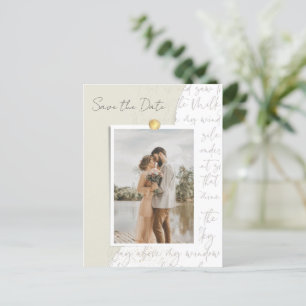 Carte Postale Faire-part Love Story Photo Budget Mariage Enregistrer la dat