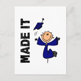 Carte Postale Faire-part MADE IT Stick Graduation
