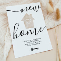Maison clé beige minimal nouveau cœur déménagement