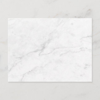 Carte Postale Faire-part Marbre Blanc